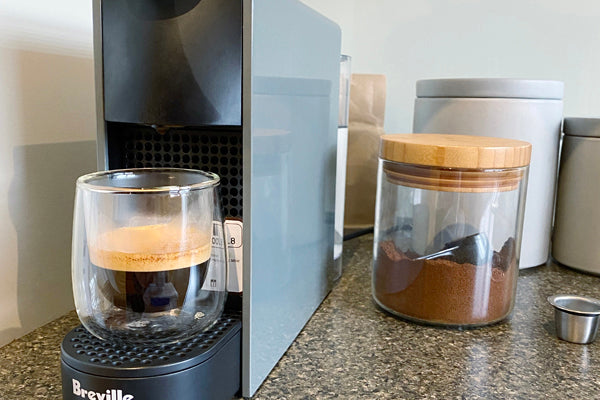 How to make Dalgona style whipped coffee with a coffee pod / capsule machine espresso shot