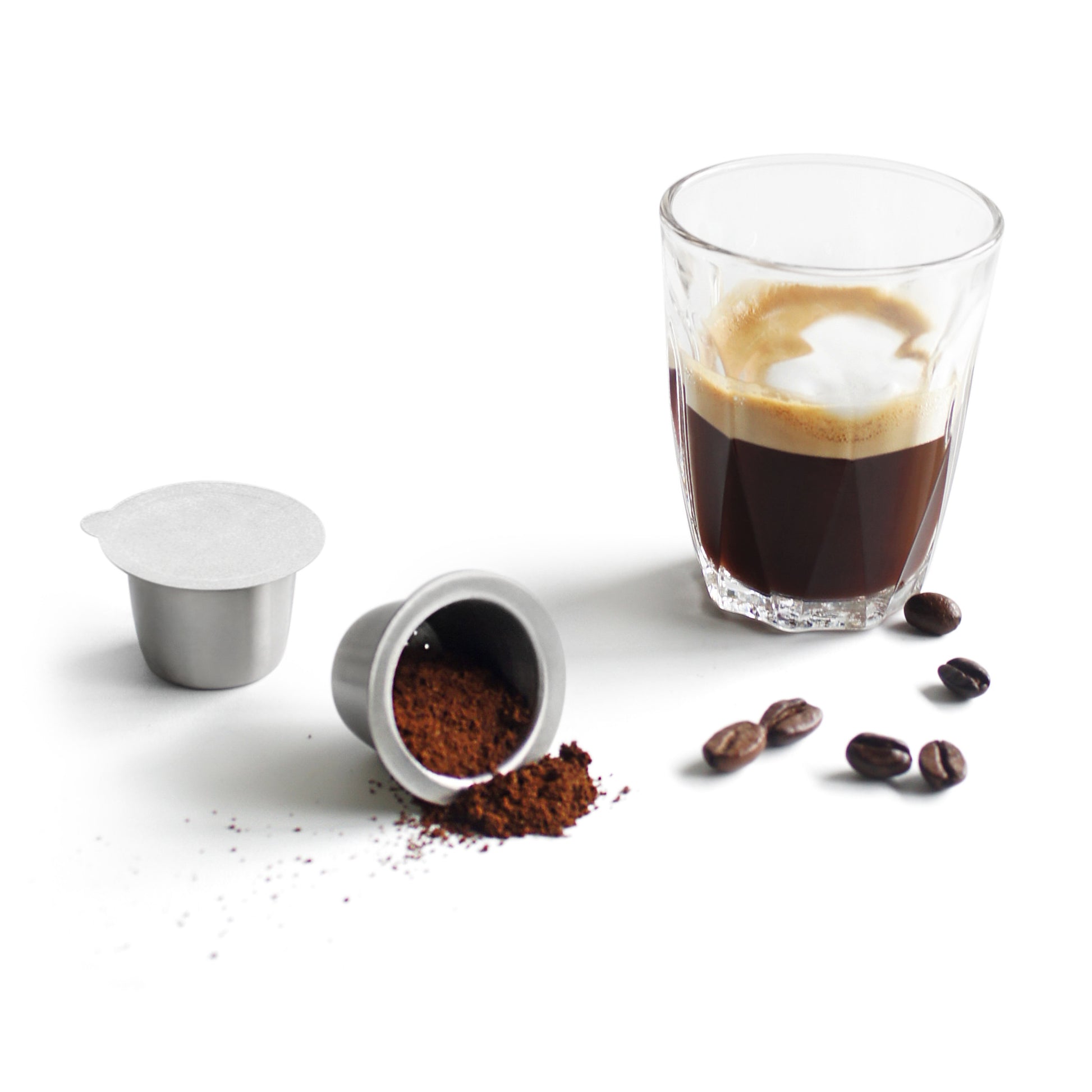 Foil lids for SealPod stainless steel Nespresso® compatible coffee capsules